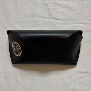 Ray-Ban Black Sunglasses Case with Gold Logo